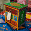 Artisan Painted Wooden Trinket Box