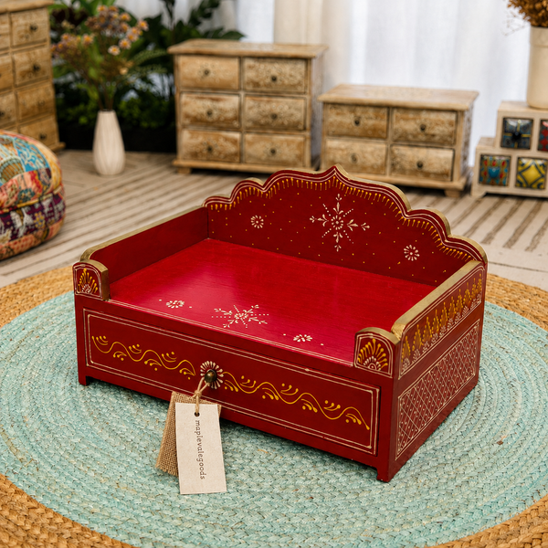 Antique-Inspired Wooden Jewelry Chest