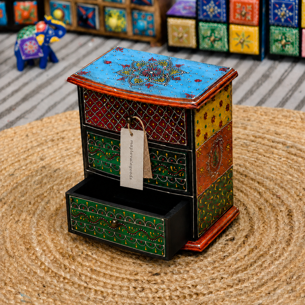 Hand-Painted Wooden Keepsake Box