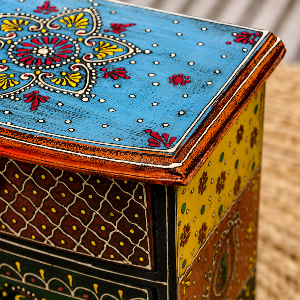 Hand-Painted Wooden Keepsake Box
