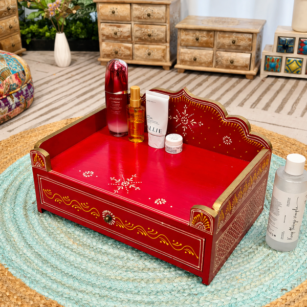 Antique-Inspired Wooden Jewelry Chest