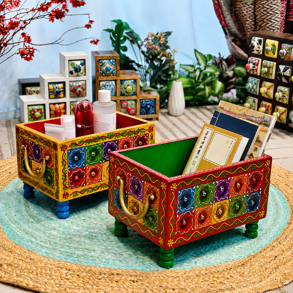 Enamel Decorative Desktop Storage Organizer