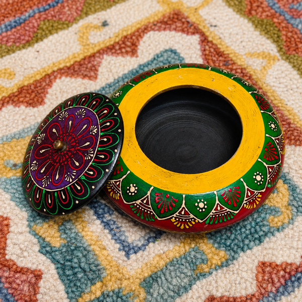 Hand-Painted Wooden Jewelry Box