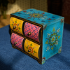 Vintage Wooden Jewelry Storage Box