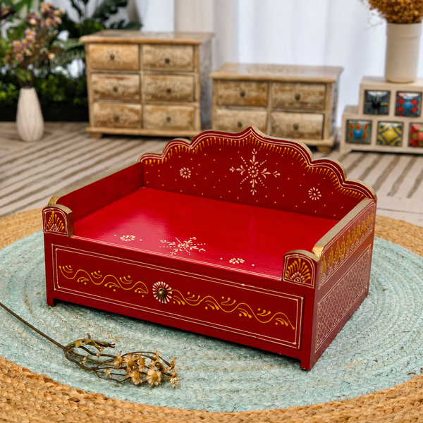 Antique-Inspired Wooden Jewelry Chest
