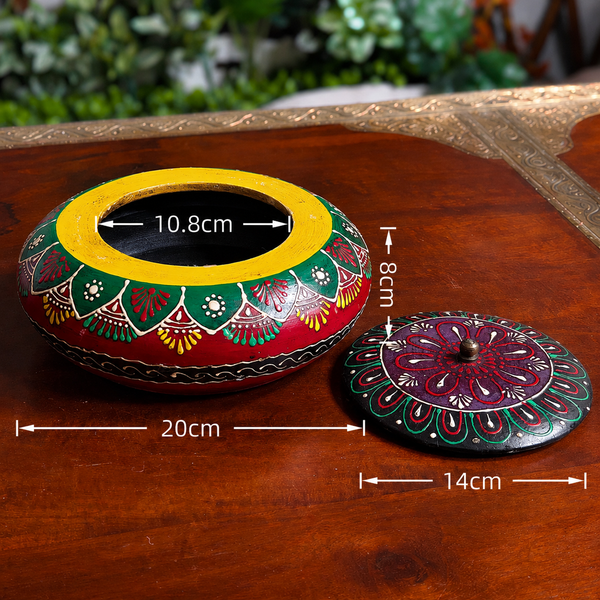 Hand-Painted Wooden Jewelry Box