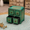 Vintage Painted Wooden Vanity Box