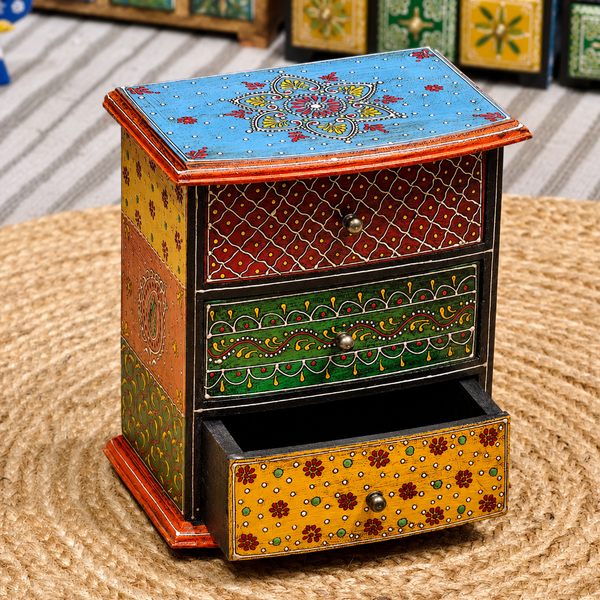 Hand-Painted Wooden Keepsake Box