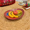 Hand-Painted Iron Decorative Serving Bowl