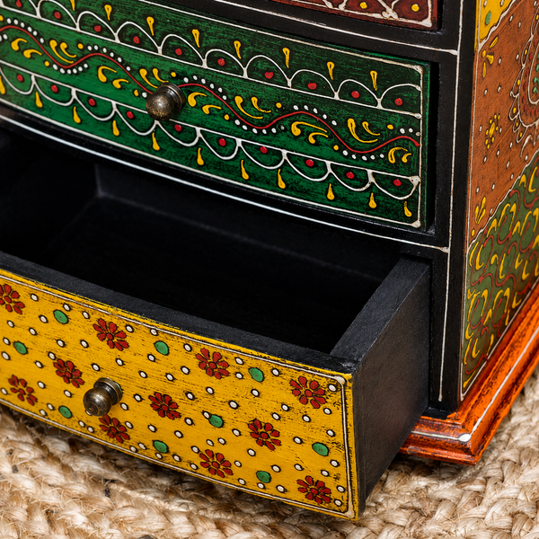 Hand-Painted Wooden Keepsake Box