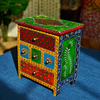 Artisan Painted Wooden Trinket Box